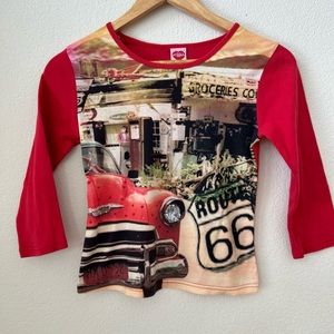 Graphic Route 66 Long sleeve T shirt